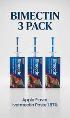BIMECTIN 1.87% Paste | 6.08g | Equine Dewormer |3 Packs - Hamxi