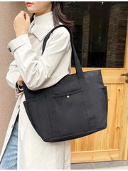 Canvas Shoulder Bag for Women | Large Tote | Spacious Shopping Bag - Hamxi