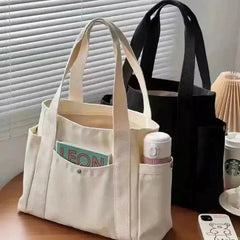 Canvas Shoulder Bag for Women | Large Tote | Spacious Shopping Bag - Hamxi