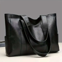 Extra Large Leather Tote Bag For Women | Vintage Shoulder Bag - Hamxi