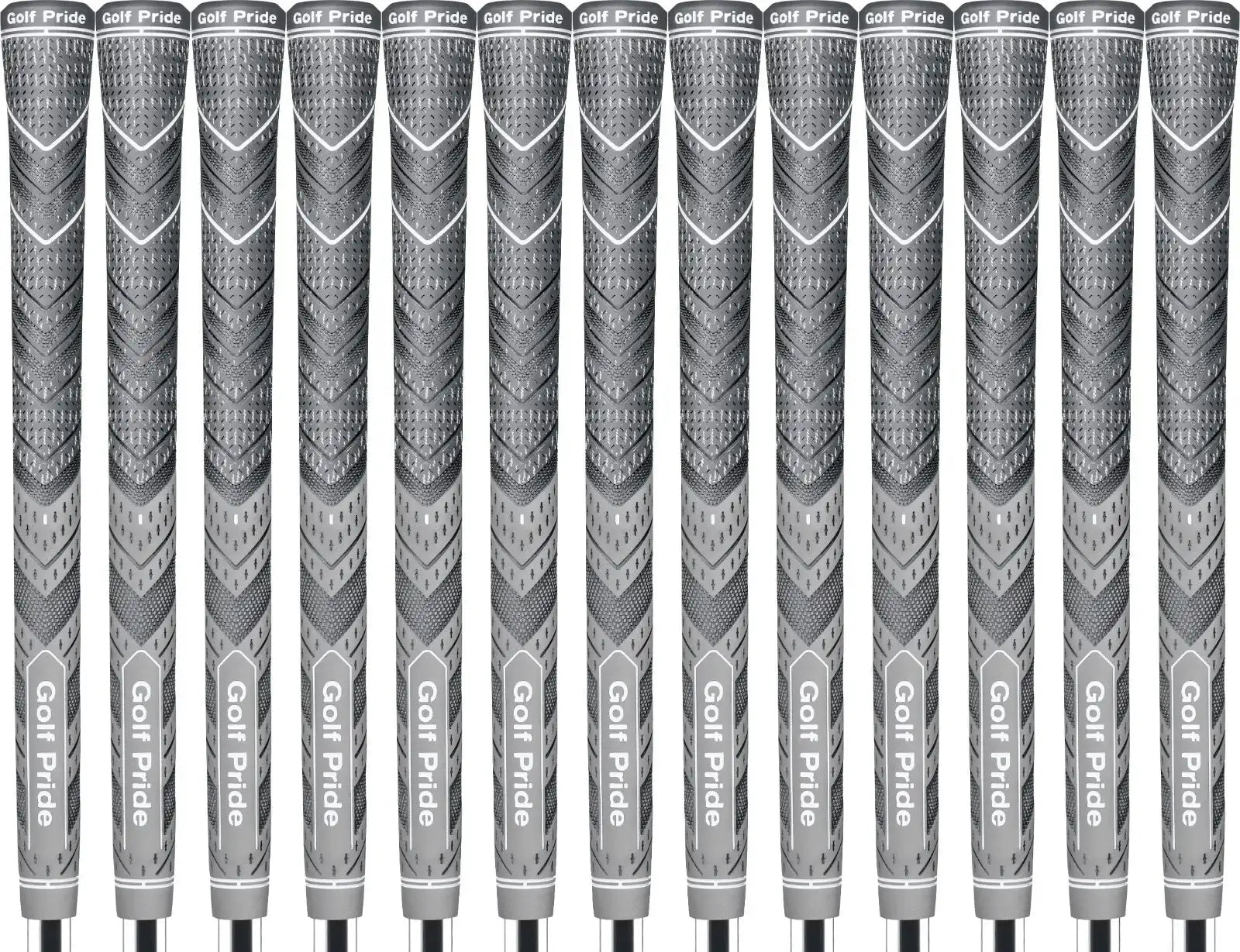 Golf Pride MCC Plus4 Gray Standard Grip | Set of 13 | 1 Hybrid Grip in Golf - Hamxi