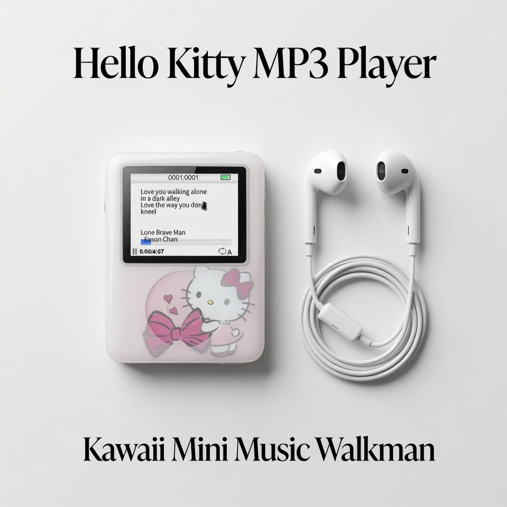 Hello Kitty MP3 Player Kawaii Mini Walkman - Hamxi
