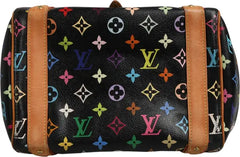 Louis Vuitton Black Monogram Multicolor Canvas Priscilla Handbag