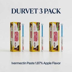 Ivermectin Horse Paste | Equine Dewormer | 3 - Pack (6.08g each) | Apple Flavor - Hamxi