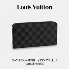 Louis Vuitton Damier Graphite Zippy Wallet Vertical N63095 - Hamxi