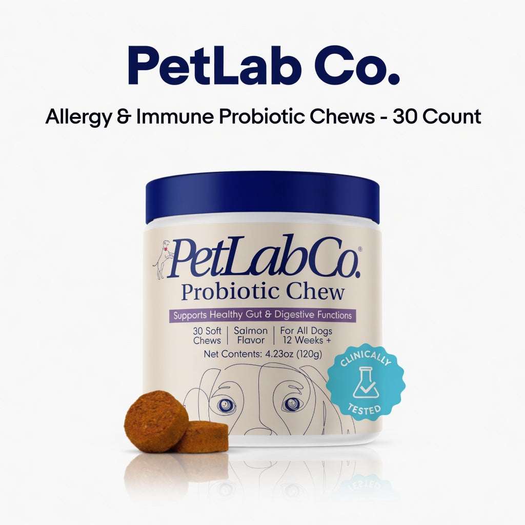 PetLab Co. Allergy & Immune Probiotic Soft Chews for Dogs | 30 Pork Flavor Chews - Hamxi