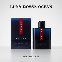 Prada Luna Rossa Ocean EDT Spray Men 3.3 oz - Hamxi