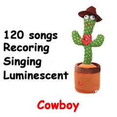 Talking Dancing Cactus Toy for Kids | Recordable Repeating Plush | 5 Styles - Hamxi
