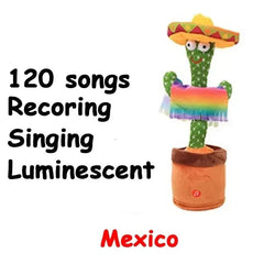 Talking Dancing Cactus Toy for Kids | Recordable Repeating Plush | 5 Styles - Hamxi
