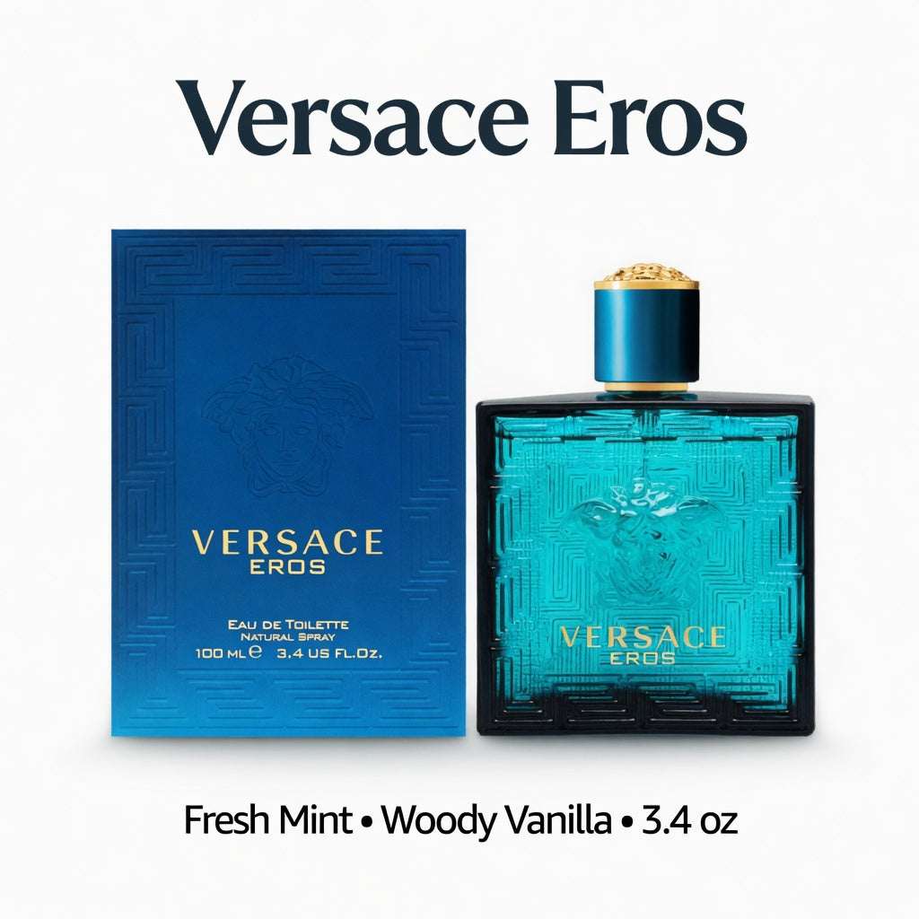 Versace Eros Eau de Toilette 3.4 fl oz / 100 ml - Hamxi