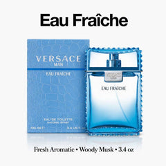 Versace Man Eau Fraîche Eau de Toilette 3.4 fl oz / 100 ml - Hamxi