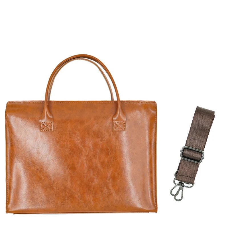15.6 Inch PU Leather Laptop Bag for Women - Hamxi