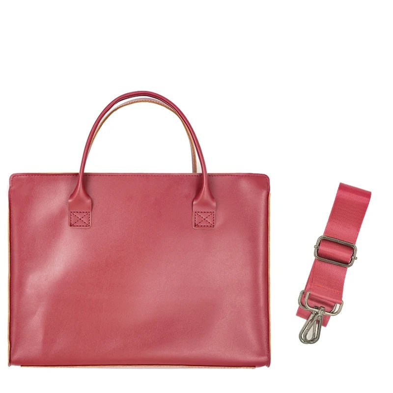 15.6 Inch PU Leather Laptop Bag for Women - Hamxi