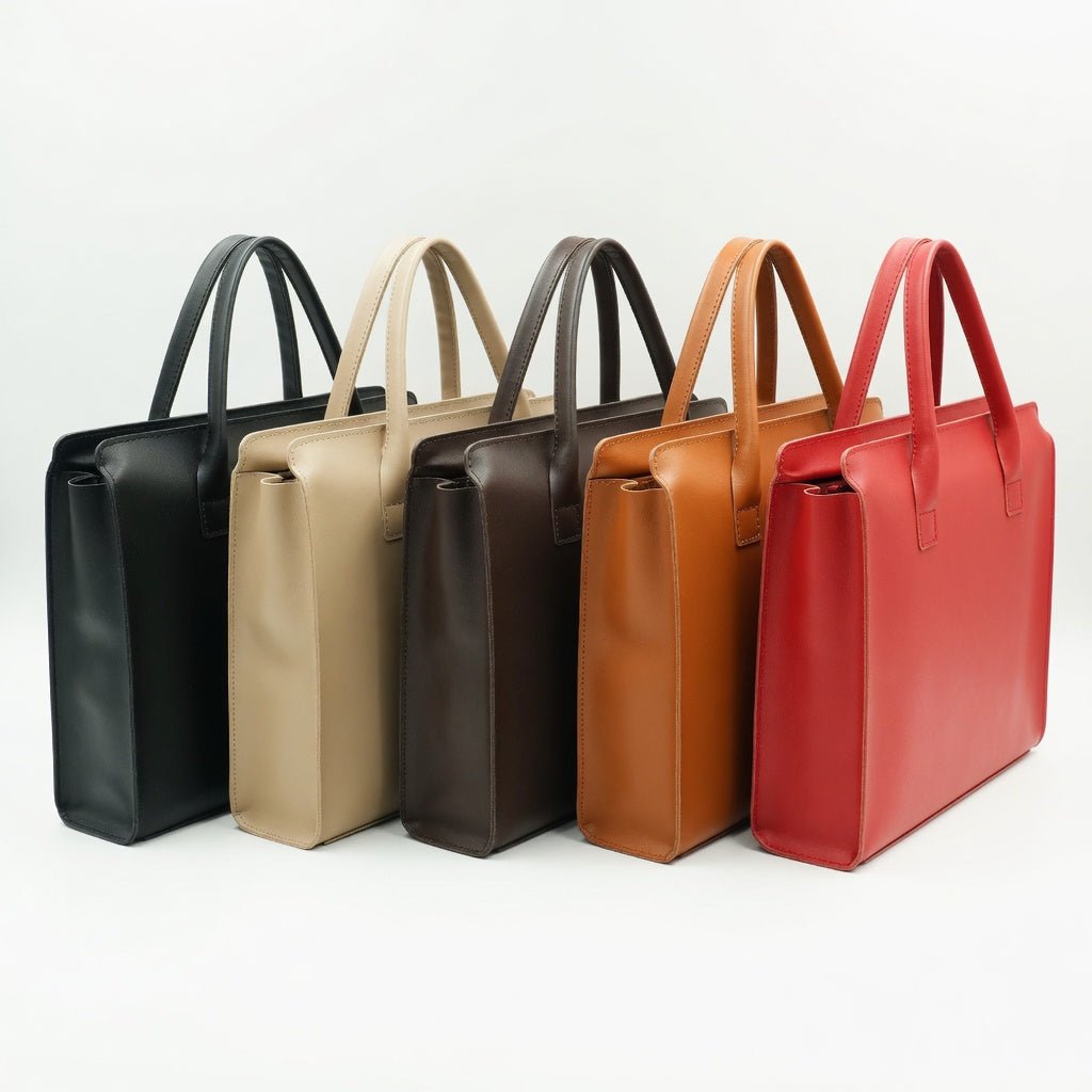 15.6 Inch PU Leather Laptop Bag for Women - Hamxi
