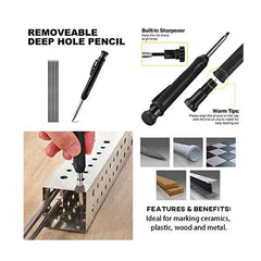 8 - in - 1 Multi - Function Scribing Tool | Carpenter Pencil | Woodworking Marking - Hamxi