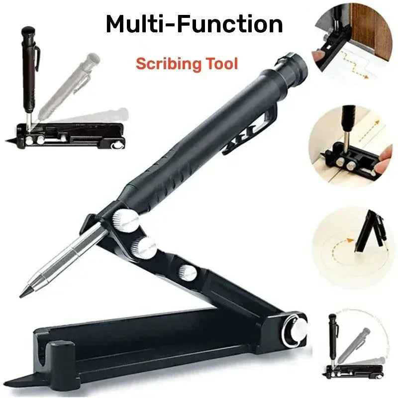8 - in - 1 Multi - Function Scribing Tool | Carpenter Pencil | Woodworking Marking - Hamxi