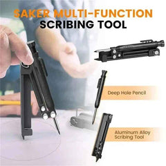 8 - in - 1 Multi - Function Scribing Tool | Carpenter Pencil | Woodworking Marking - Hamxi