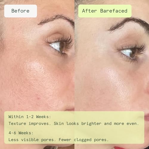 Barefaced Toning Pads | Exfoliating Facial Pads | 60 Count