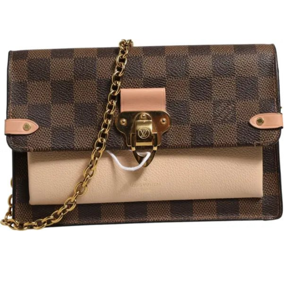 Louis Vuitton Damier Ebene Vavin Chain Wallet