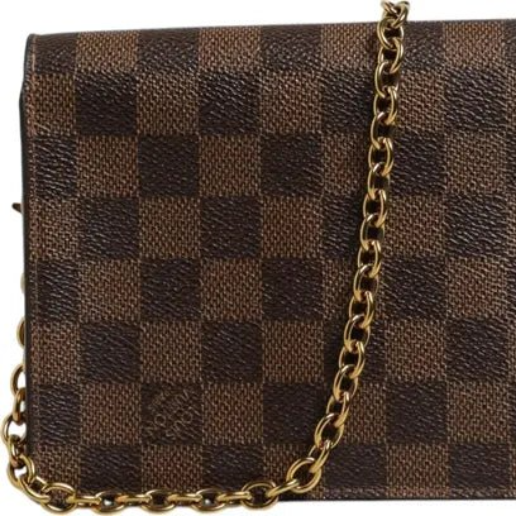 Louis Vuitton Damier Ebene Vavin Chain Wallet