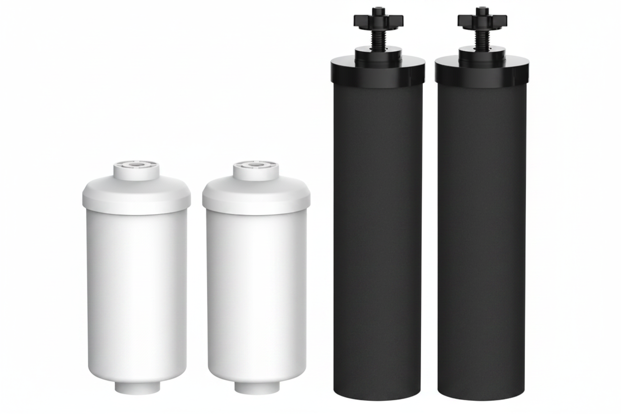 Berkey PF-2 & Black Filters - Angled