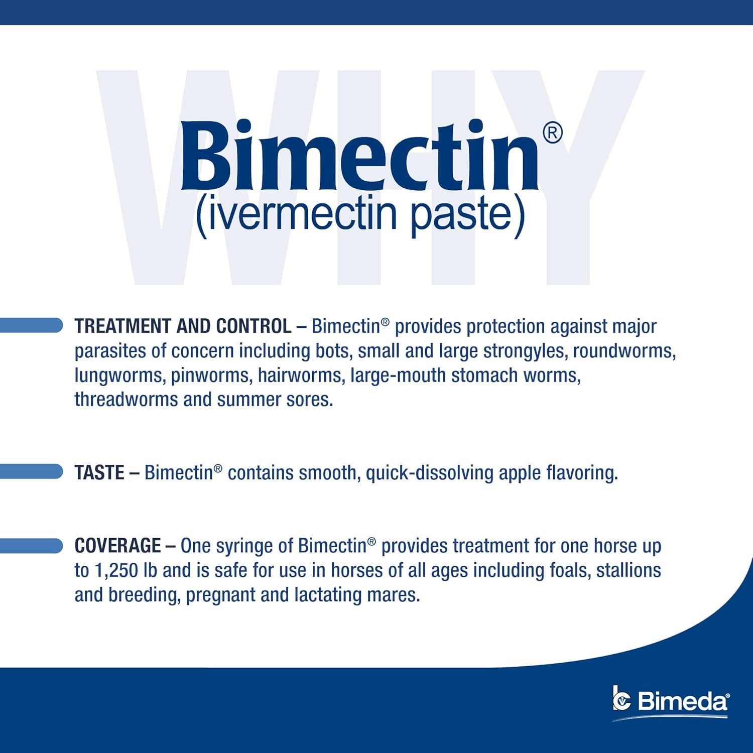 Bimectin Ivermectin Paste 1.87% Horse Dewormer | 3-Pack | Apple-Flavored Syringes - Hamxi
