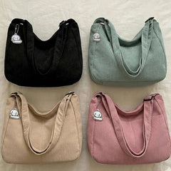 Corduroy Shoulder Bag for Women | Fashion Crossbody | 4 Colors - Hamxi