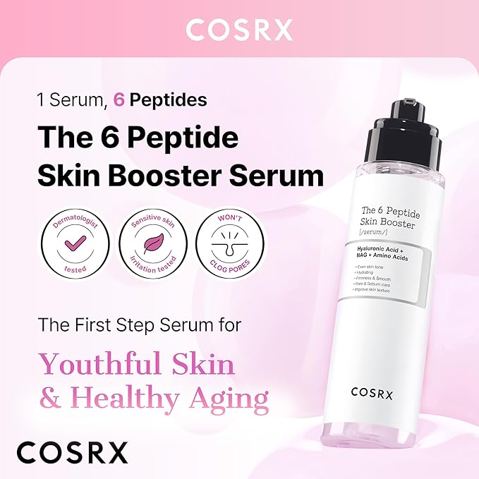 COSRX 6 Peptide Skin Booster Serum | 150ml | Hydrating & Firming Korean Essence - Hamxi