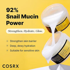 COSRX Advanced Snail 92 All in One Cream | 100g | Korean Snail Mucin Moisturizer - Hamxi