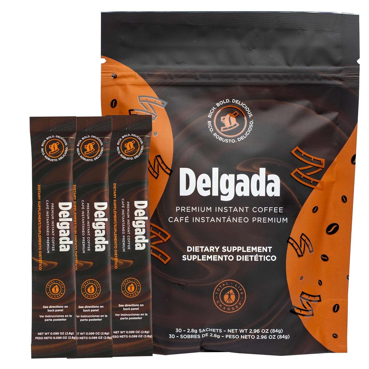 Delgada Instant Coffee | 30 Sachets - Hamxi