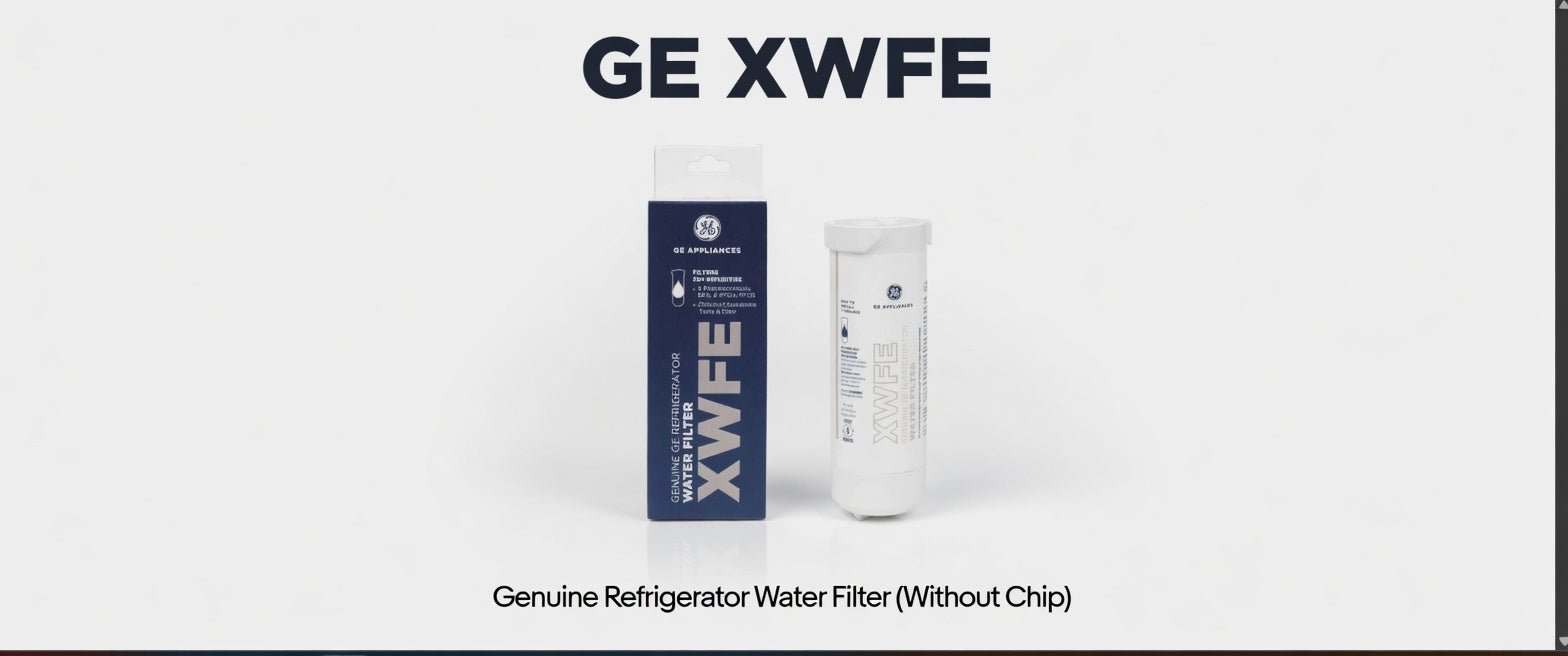 GE XWFE Genuine Refrigerator Water Filter | Without Chip | Removes 50+ Impurities - Hamxi