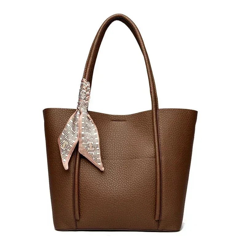 Genuine Soft Leather Tote Bag | Large Capacity Vintage - Hamxi