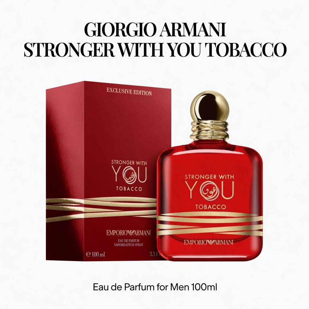 Giorgio Armani Stronger With You Tobacco EDP 100ml for Men - Hamxi
