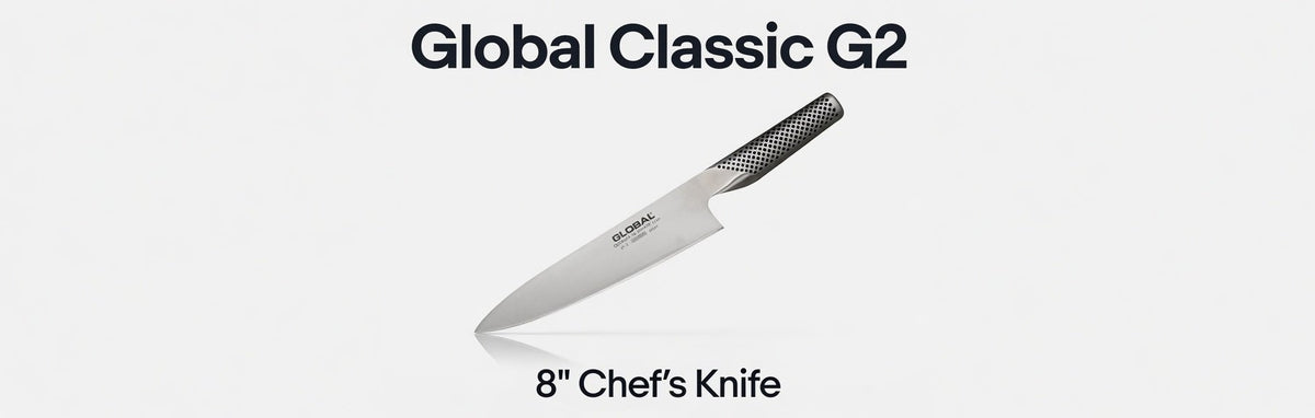 Global Classic G2 8" Chef's Knife | Professional Kitchen Knife | Stainless Steel - Hamxi