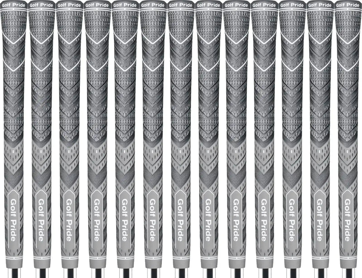 Golf Pride MCC Plus4 Gray Standard Grip | Set of 13 | 1 Hybrid Grip in Golf - Hamxi