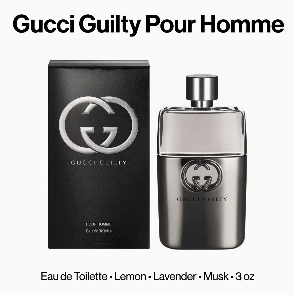 Gucci Guilty Pour Homme Eau de Toilette Spray 3 oz - Hamxi