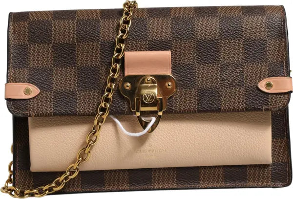 Louis Vuitton Damier Ebene Vavin Chain Wallet