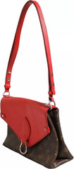 Louis Vuitton Saint Michel Monogram Epi Shoulder Bag Coquelicot