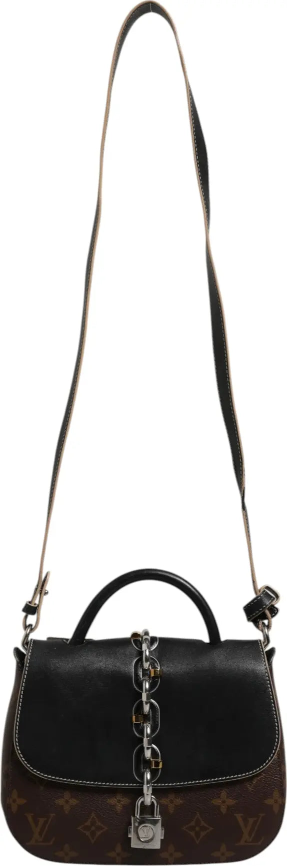 Louis Vuitton Calfskin Monogram Chain It Bag PM Black
