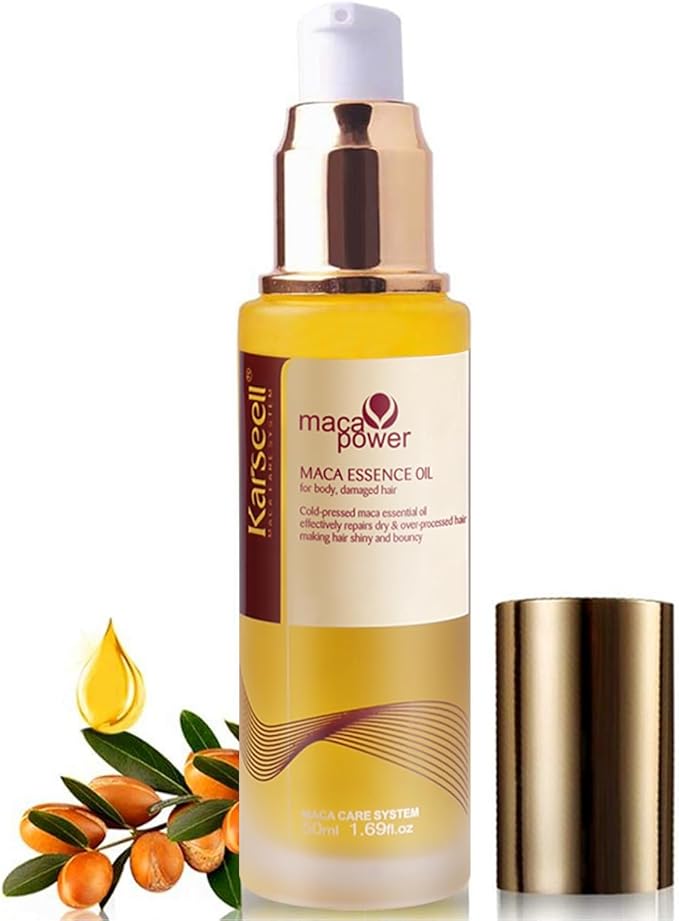Karseell Moroccan Argan Oil | 50ml | Cold Pressed Hair & Skin Oil | For Dry Damaged Hair - Hamxi