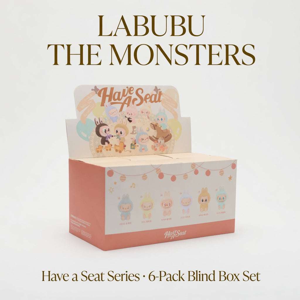 LABUBU THE MONSTERS Have a Seat Series Plush Toy POP MART 6 - Pack Blind Box Set - Hamxi