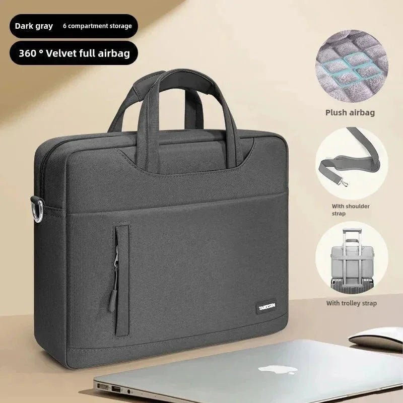 Laptop Bag 15 - 16 Inch | Leather Briefcase | Vintage Messenger Bag - Hamxi