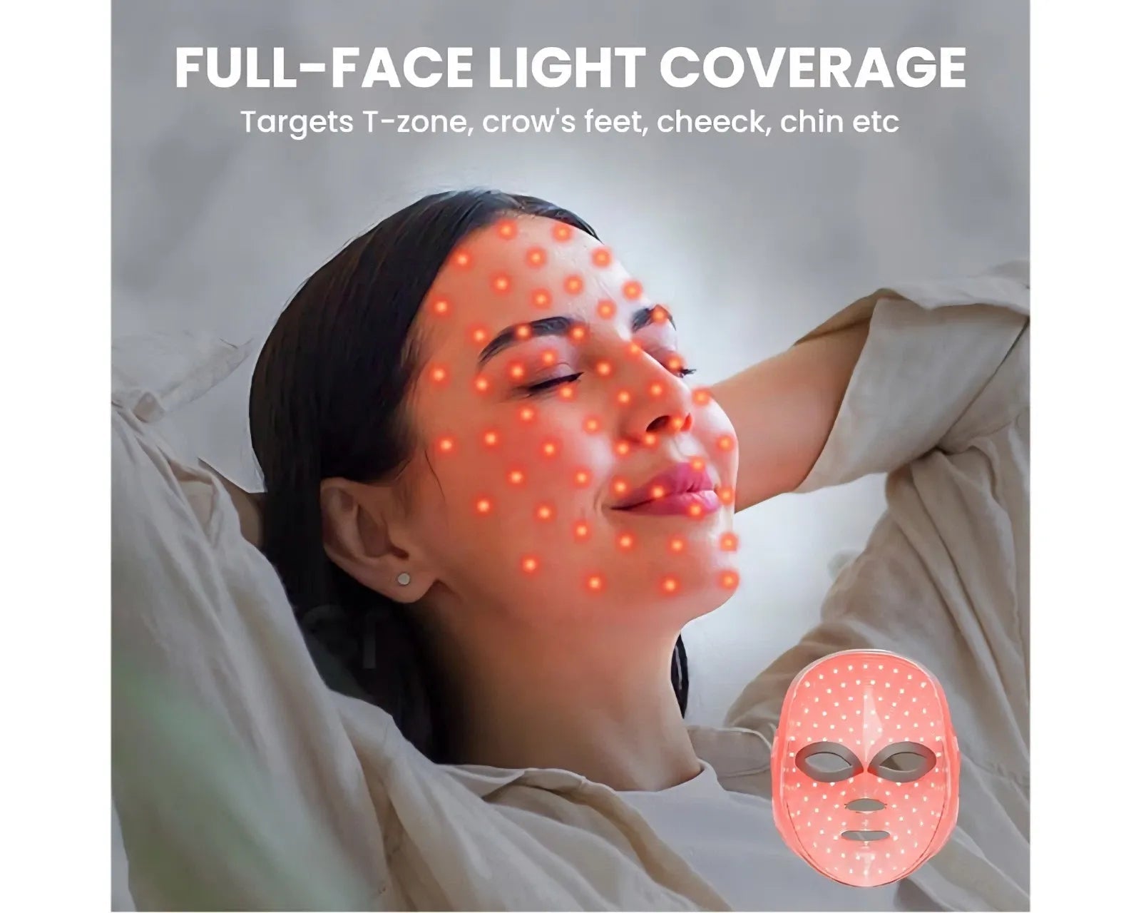 LED Facial Mask 7-Color Light Therapy | Skin Rejuvenation | Professional Grade - Hamxi