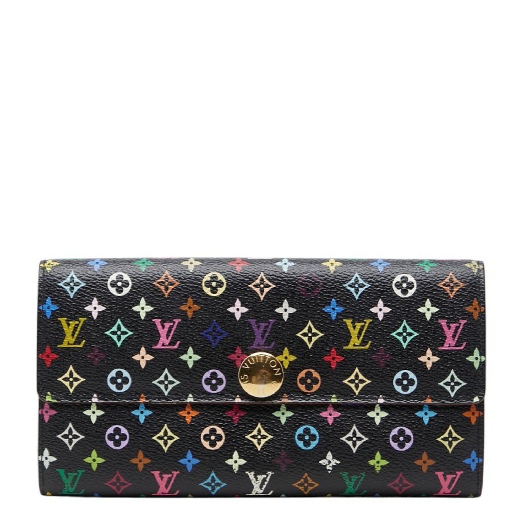 Louis Vuitton Monogram Portefeuille Sarah Long Wallet | Noir Multicolor - Hamxi