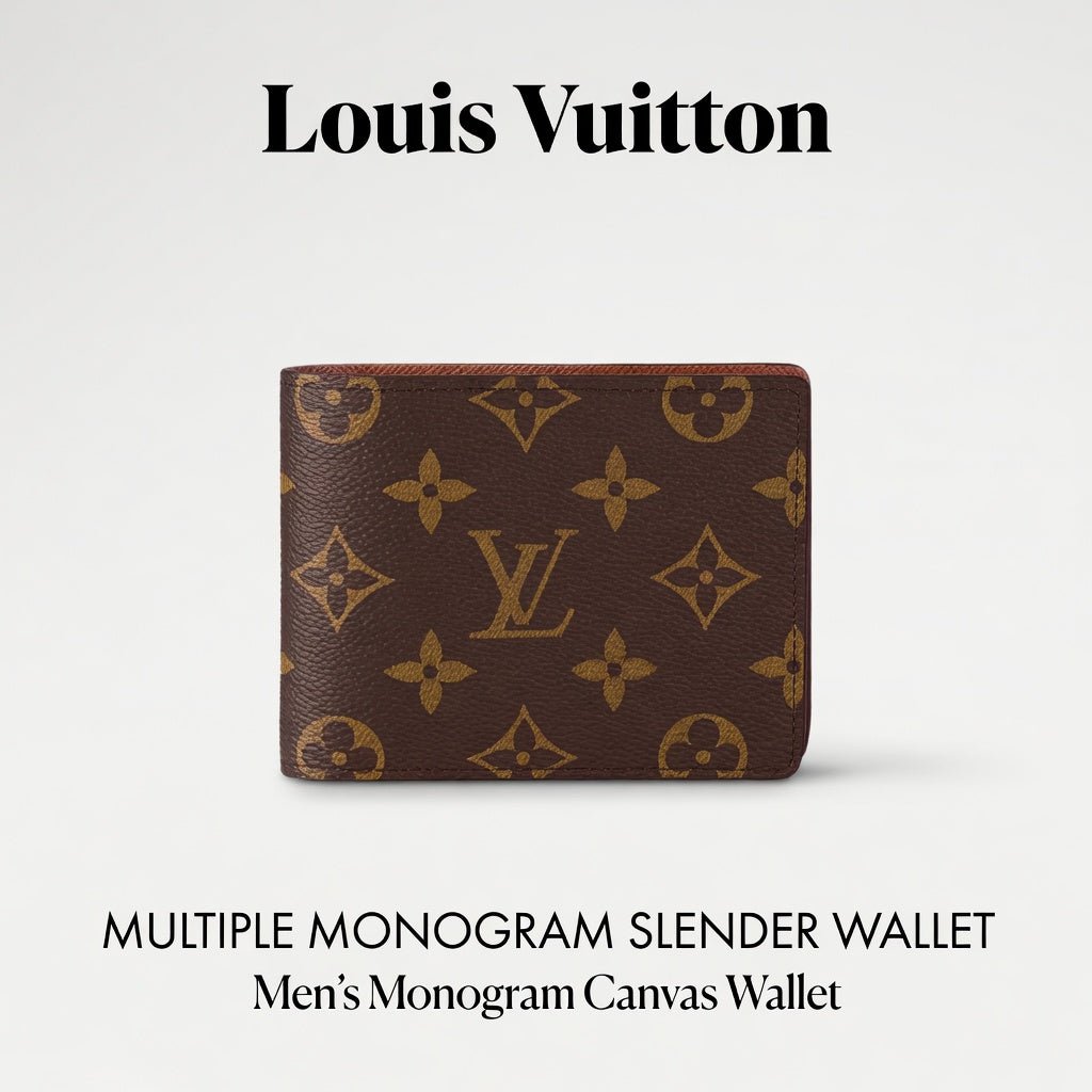 Louis Vuitton Multiple Monogram Slender Canvas Men's Wallet - Hamxi