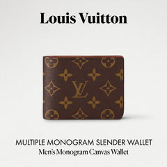 Louis Vuitton Multiple Monogram Slender Canvas Men's Wallet - Hamxi