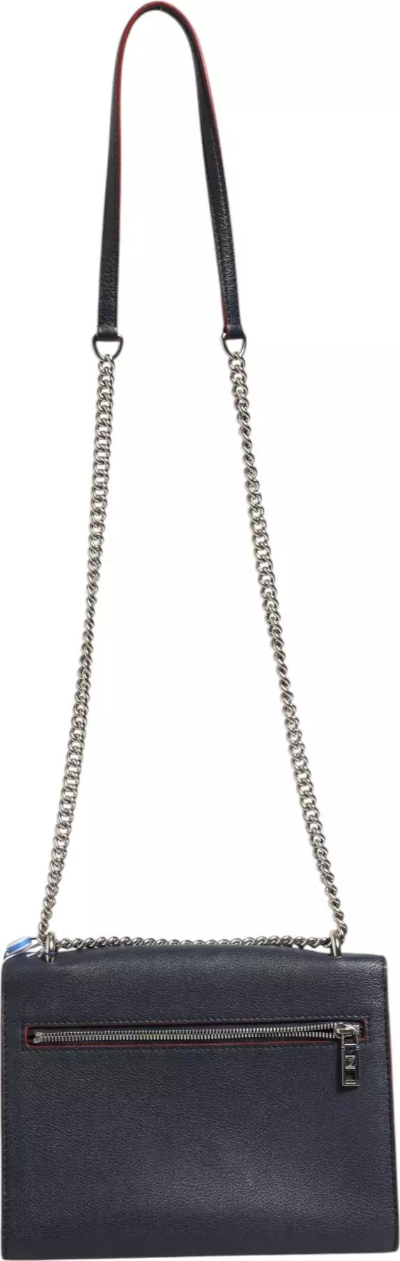 Louis Vuitton Mylockme Leather Chain Shoulder Bag - Navy Blue - Hamxi