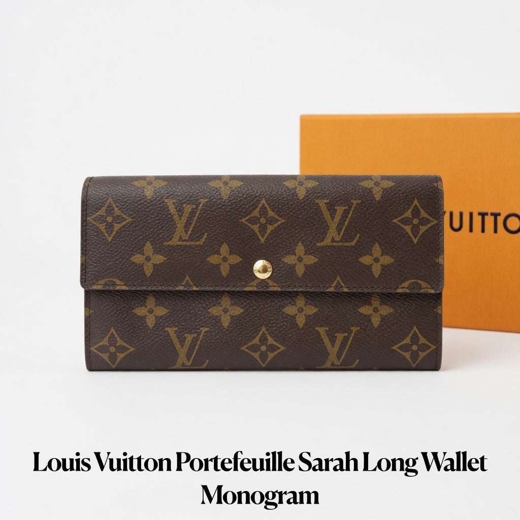 Louis Vuitton Portefeuille Sarah Long Wallet Monogram F46691 - Hamxi