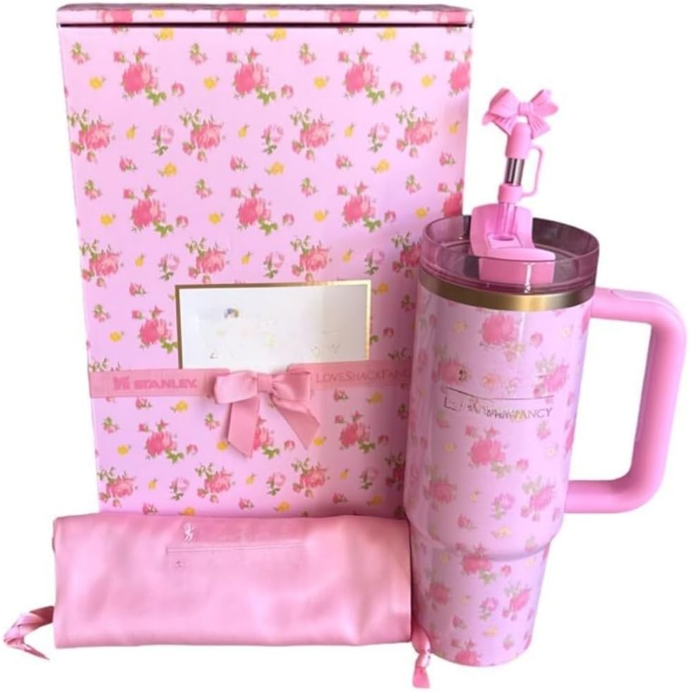 Love Shack Fancy x Stanley Quencher 40oz Pink | Hamxi