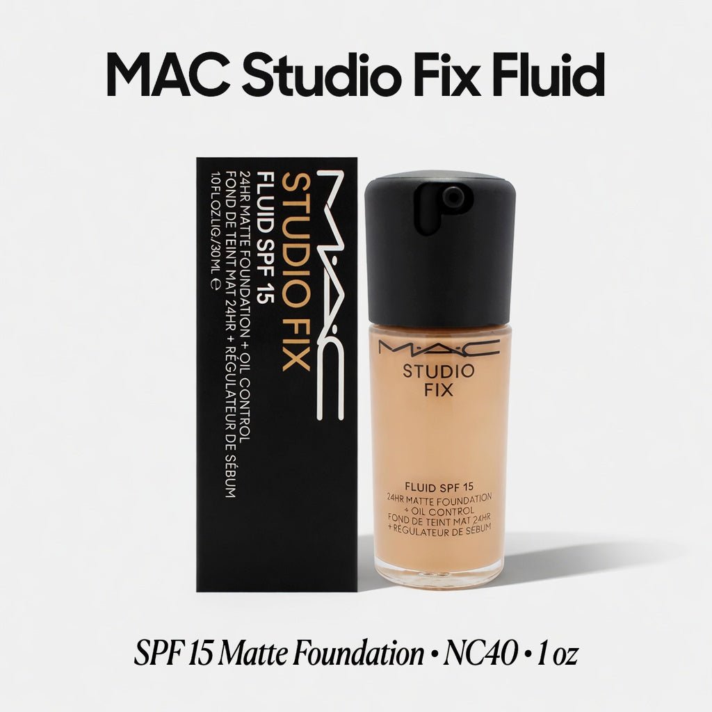 MAC Studio Fix Fluid SPF 15 Foundation NC40 1 oz - Hamxi
